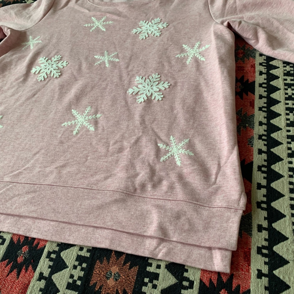 Talbots Snowflake Crewneck - Picture 3 of 8
